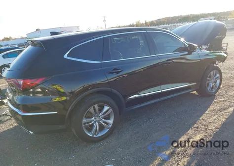 2022 Acura Mdx Standard z USA, uszkodzony, nr VIN 5J8YE1H33NL014524